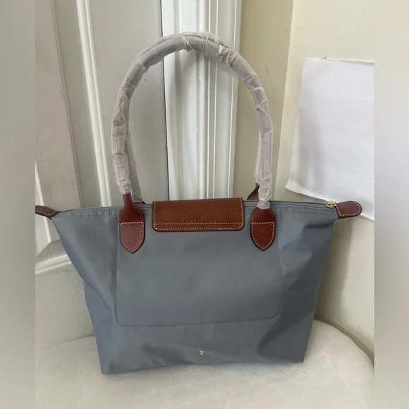 Longchamp Gray and Brown Tote Bag NWOT - Picture 7 of 7